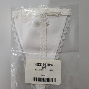 Garter and thong matching set for wedding.